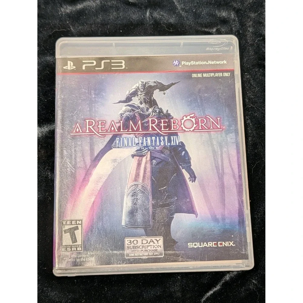 Final Fantasy XIV A Realm Reborn Sony PlayStation‎ 3 PS3 CIB Case Manual Disc 14